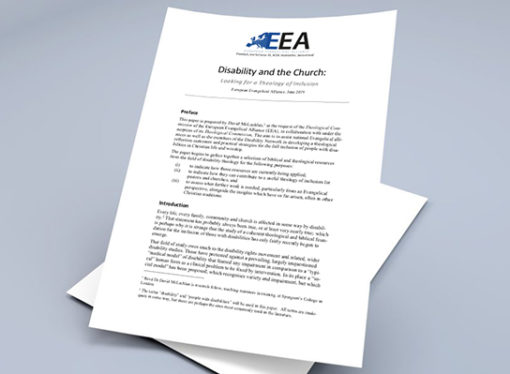 New EEA resource: Disability and the Church – Looking for a Theology of Inclusion