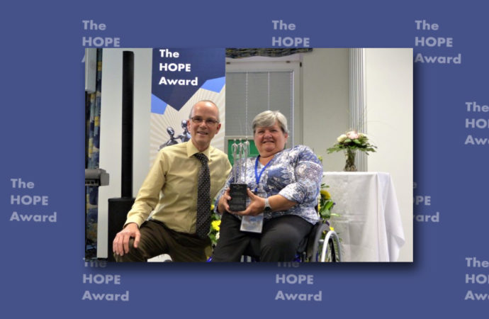 Press Release: HOPE Award for Disability Network-Chair Thérèse Swinters  and launch of EEA paper: Disability and the Church