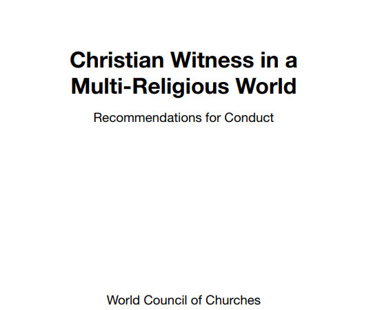 Christian Witness in a Multi-Religious World