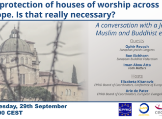 EPRID Webinar – The protection of houses of worship across Europe. Is that really necessary?