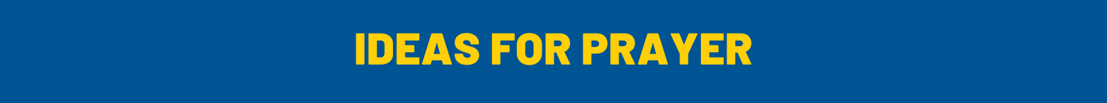Ideas for Prayer3