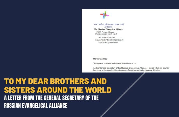 General Secretary of the Russian Evangelical Alliance apologizes for suffering caused by the leadership of his country