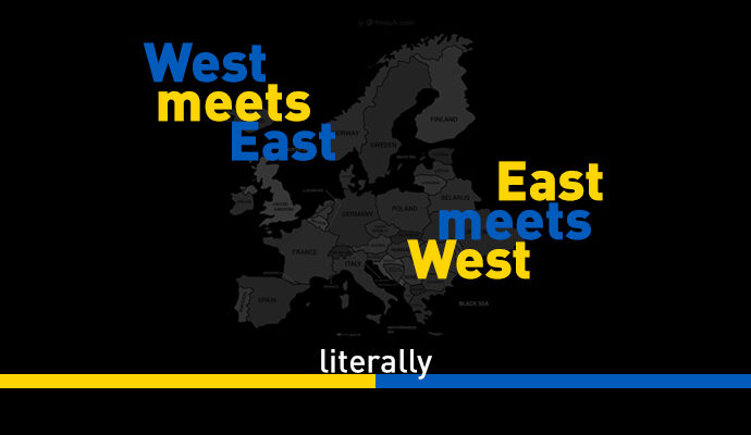 East meets West – West meets East – literally