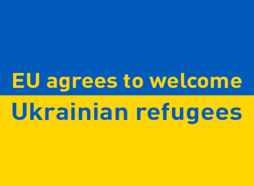 EU agrees to welcome Ukrainian refugees