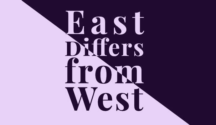 East differs from West