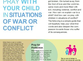 HOW TO PRAY WITH YOUR CHILD IN SITUATIONS OF WAR OR CONFLICT