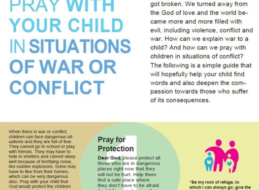 HOW TO PRAY WITH YOUR CHILD IN SITUATIONS OF WAR OR CONFLICT