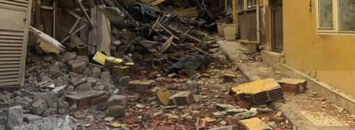 Destroyed buildings in Turkey