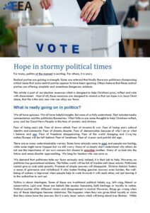 Stormy Political Times
